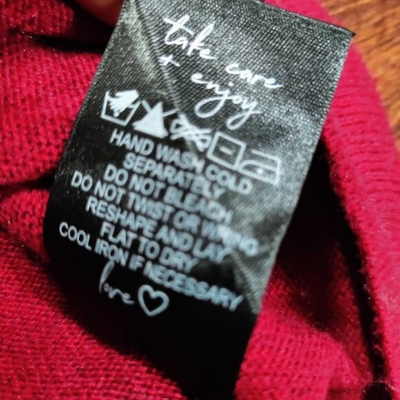 NIC+ZOE Relaxed Bling Rhinestone Studded V-Neck Long Sleeve Sweater Size Large - Picture 9 of 12